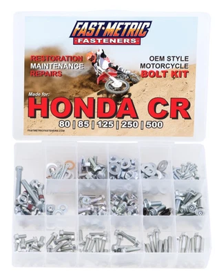340pc HONDA BOLT KIT CR60 CR80 CR85 CR125R CR250R CR500 - Image 1 of 4