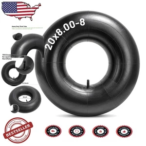 20x8-8 Universal Inner Tube Heavy Duty Butyl Rubber 60 PSI - Picture 1 of 8
