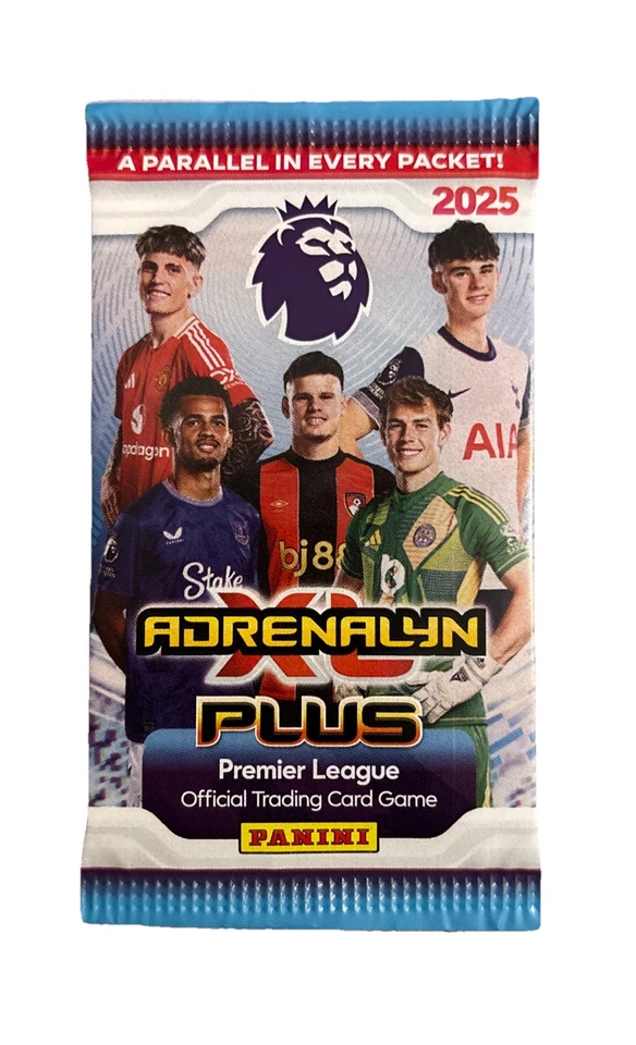 Panini Adrenalyn XL 2025 PLUS - 5 New Packets of cards - 50 Cards