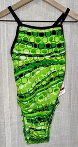 Speedo NWT Women's Swimsuit One Piece Endurance + Green Black Size S / 30 $78 - Picture 1 of 6