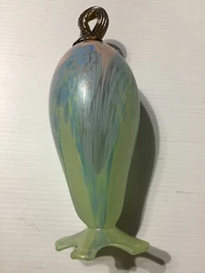 Jack Pine Studios Glasskulptur/Kolibri Futterhaus, Künstler signiert '02 - Bild 1 von 10