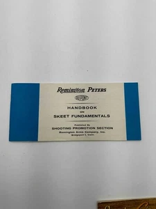 1951 Remington Peters Handbook on Skeet Fundamentals Shooting Promotion Book MM - Picture 1 of 3
