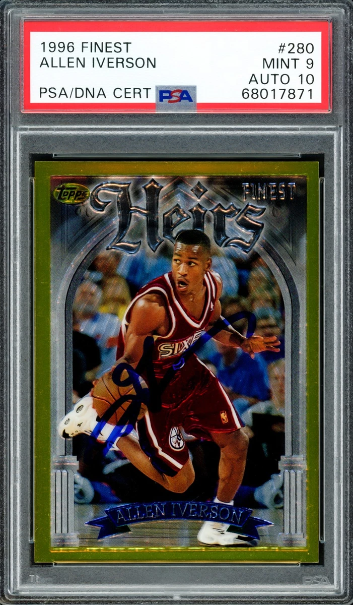 Allen Iverson Topps Grade 10 Basketball Trading Cards
