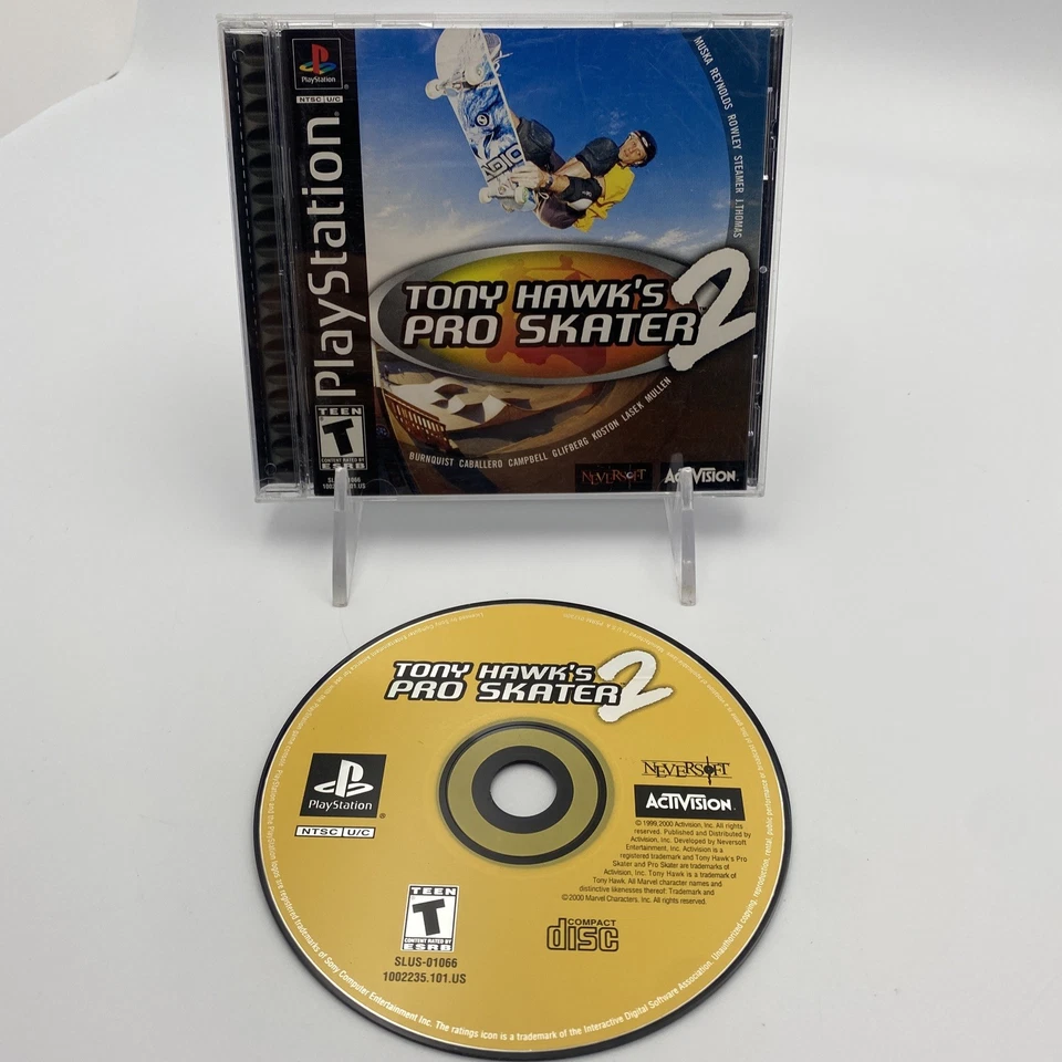 Tony Hawk's Pro Skater 2 videogame Sony PlayStation (PS1) testado completo na caixa - Imagem 1 de 4