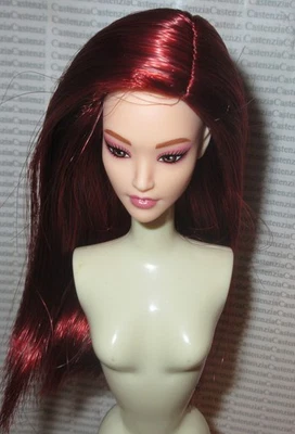 KIT DE MUÑECA SOLO PELUCA MATTEL YOU CREATE BASICS 1 MUÑECA CASTAÑO ROJIZO EASY SWAP JBH85 Foto 1 de 4