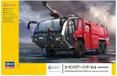 HASEGAWA 1:72 KIT CAMION - ROSENBAUER PANTHER 6X6 AIRPORT CRASH TENDER ART 54005 - Immagine 1 di 2