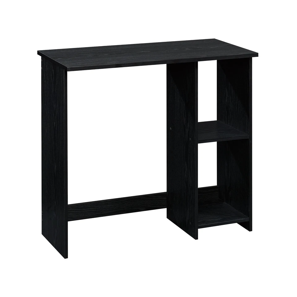 Mainstays 425347 Small Space Writing Desk with 2 Shelves True Black Oak