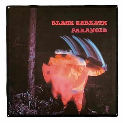 BLACK SABBATH Paranoid COASTER Custom Ceramic Tile Barware Cork Album Cover Art - Image 1 of 4
