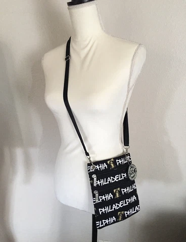 Robin Ruth Philadelphia Canvas Crossbody Neck Wallet Women Ladies Bag Cover