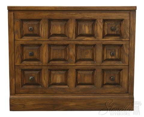 55539EC: ROM WEBER Viking Oak 3 Drawer Chest Or Dresser 1 Of 2 Cover