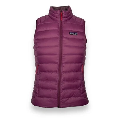 Chaleco de plumón Patagonia para mujer pequeño ciruela nocturna nuevo Foto 1 de 4