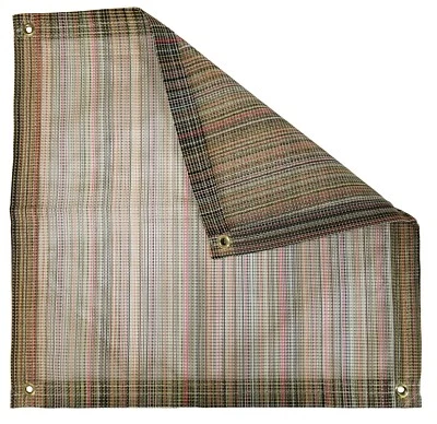 HARPSTER TARPS 10' x 20' Multi-Color Vinyl Coated Mesh Tarp 10 oz Dump Truck Fence Landscape