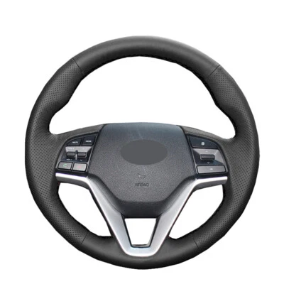 Hágalo usted mismo cubierta del volante del coche para Hyundai Tucson 3 2016 2017 2018 2019 2020 2021 Foto 1 de 4