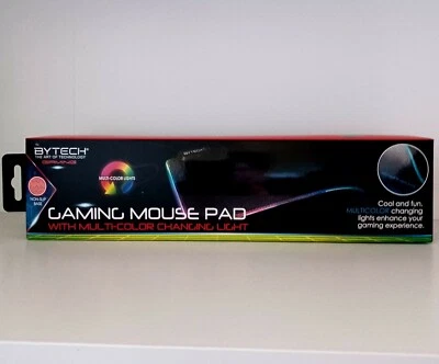 BYTECH Gaming Mouse Pad W/ Multi-Color Changing Light NEW - Image 1 of 2