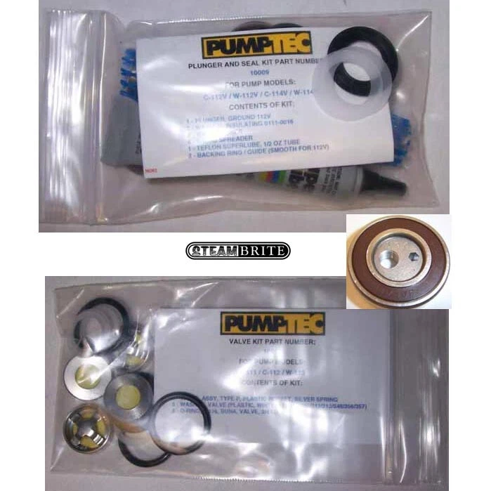 Pumptec 20140922, 205V and 207V, Triple Repair Pump Head Rebuild Kit - Image 1 of 1
