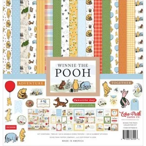 Echo Park Winnie The Pooh 12""x12"" Pad di carta bifacciale 13 pz - Foto 1 di 1