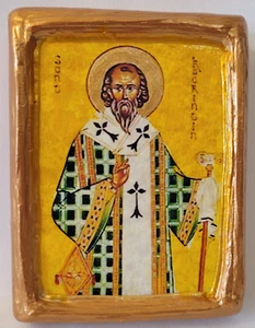 Saint Corentin Corentinus Kaourintin Roman Catholic And Eastern Orthodox Icon - Picture 1 of 5