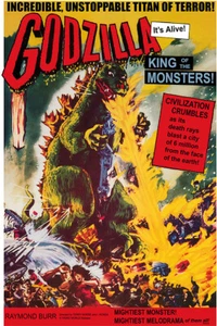 Vintage Science Fiction Movie Poster Godzilla King of The Monsters - Picture 1 of 1