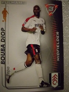 ⚽️ FULHAM Shoot Out Card 2005-2006 Premier League PAPA BOUBA DIOP - Picture 1 of 1