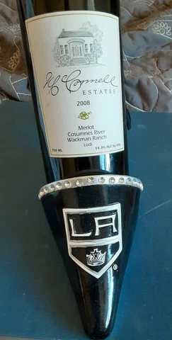 NHL Los Angeles Kings Logo Decorative Shoe Wine Bottle Holder Cover