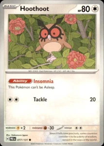 Pokemon TCG Prismatic Evolutions Hoothoot 077/131 - Picture 1 of 1