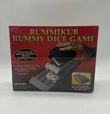 Rummikub Rummy Dice Game 1995 Pressman Toy Corp. New Sealed - Image 1 of 4
