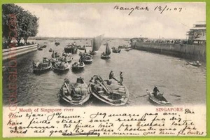 ae9252 - SINGAPUR - POSTAL DE COLECCIÓN - Boca del río Singapur - 1907 - Imagen 1 de 1