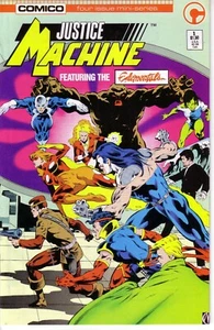 JUSTICE MACHINE featuring THE ELEMENTALS #1 (VG-FN) 1986 COMICO COMICS - Picture 1 of 1