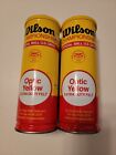 Two (2) New Vintage Cans Wilson Championship Tennis Optic Yellow Balls - Sealed