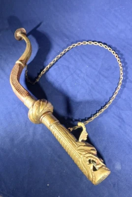 Beautiful Vintage Tibetan Buddhism Monastery Brass Horn Trumpet - Image 1 of 4