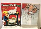 Vintage 1991 Hartin Santa's Bag The Super Poly Gift Bag Giant Size 24" x 28" NEW