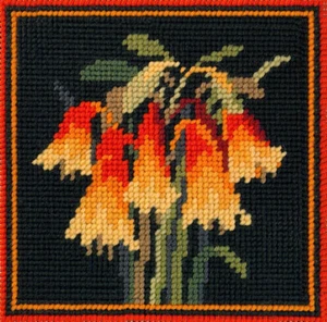 Country Threads CHRISTMAS BELLS Tapestry Kit, 15cm x 15cm FTK-007 - Imagen 1 de 1