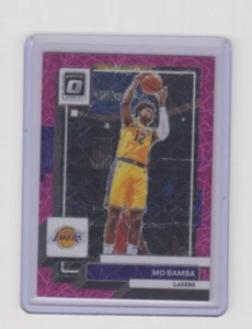 2022-23 Donruss Optic Mo Bamba Pink Velocity Prizm #ed 16/79 Lakers - Picture 1 of 2
