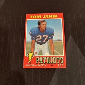 1971 Topps Football #82 Tom Janik New England Patriots 2 - Picture 1 of 6