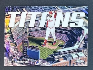BRYCE HARPER 2023 Topps Chrome Titans #CT-2 Philadelphia Phillies - Picture 1 of 2