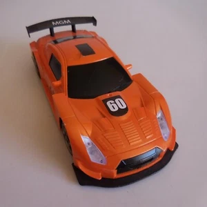 Remote Control Electric Racing Car Orange Black MGM GEMENOS France N7505 - Picture 1 of 12