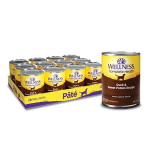 Wellness Complete Health Natural Wet Canned Dog Food Duck&Sweet Potato Naturally - Picture 1 of 9