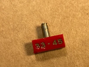 Vintage Red 33/45 & 78 RPM Flip Lever Knob for Phono Cartridge 1950s - Picture 1 of 10