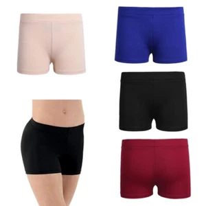 Kids Girls Sports Gymnastics Booty Shorts Workout Yoga Cycling Running Bottoms - Picture 1 of 46