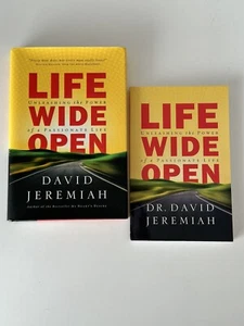 Life Wide Open - By David Jeremiah - Hardcover Book & Study Guide - Signed - Picture 1 of 24