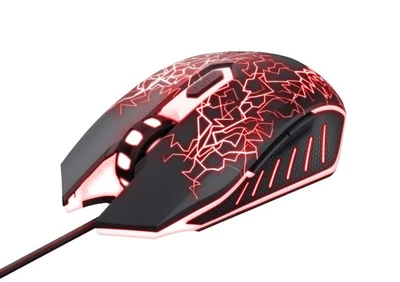 Trust Gaming GXT 105X Izza Illuminated Gaming Mouse, 800-4000 DPI, 6 Responsive - Image 1 of 4
