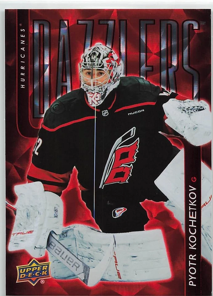 2025-26 Upper Deck Series 1  RED DAZZLERS  Pyotr Kochetkov  SP - Image 1 of 2