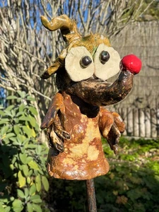 Natur Wald Maus Gartenkeramik Gartenstele Keramikskulptur - Bild 1 von 5