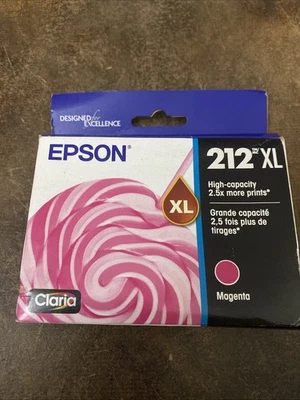 Epson 212XL - High Capacity Magenta Inkjet Printer Ink - 2028 Expiration - Image 1 of 4