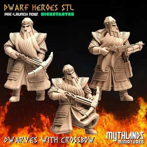 6x Resin 28mm Dwarf Crossbows. Khazad-Dum. Lord of the Rings MESBG. - Picture 1 of 1