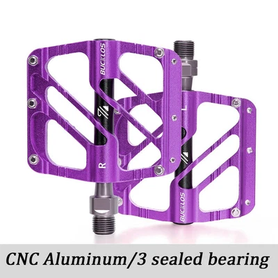 Pedal plano de rolamento selado unhas antiderrapantes alta resistência estrada mountain bike pedal - Imagem 1 de 4