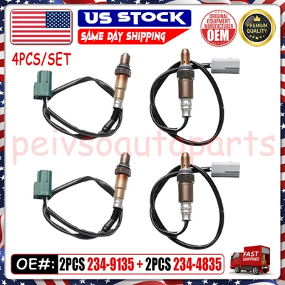 4X Upstream & Downstream Oxygen O2 Sensor for Nissan Armada Titan 5.6L 2014 2015 Foto 1 de 4