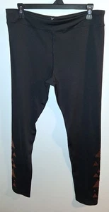 Leggings geométricos antiguos azul marino negros talla XXL - Imagen 1 de 3