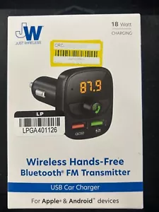 Just Wireless Bluetooth FM Transmitter - Black - Picture 1 of 1