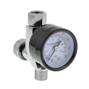HVLP Spray Gun AIR REGULATOR -PRESSURE GAUGE Auto Paint - Foto 1 di 5